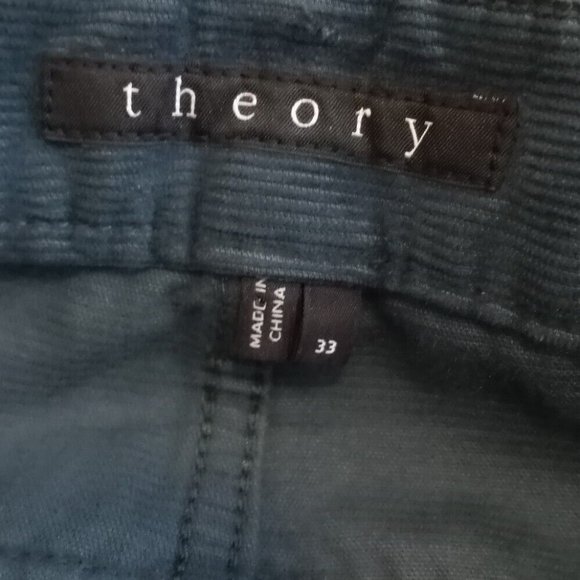THEORY - Blue corduroy velvet pants - Size 33 - Picture 12 of 14